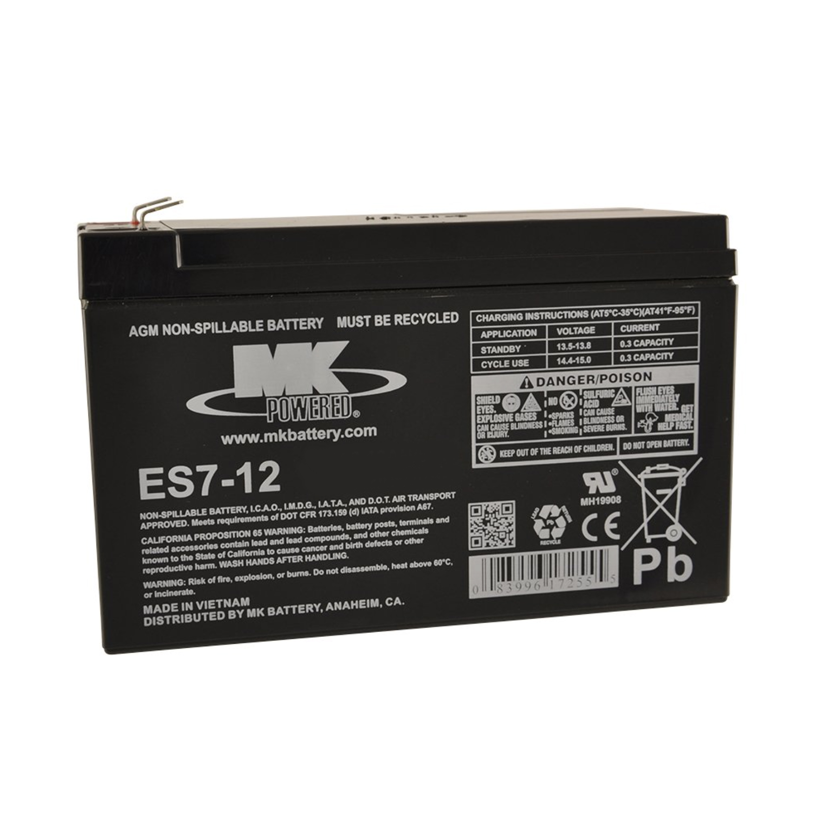 12V 7.2ah (ES7-12)