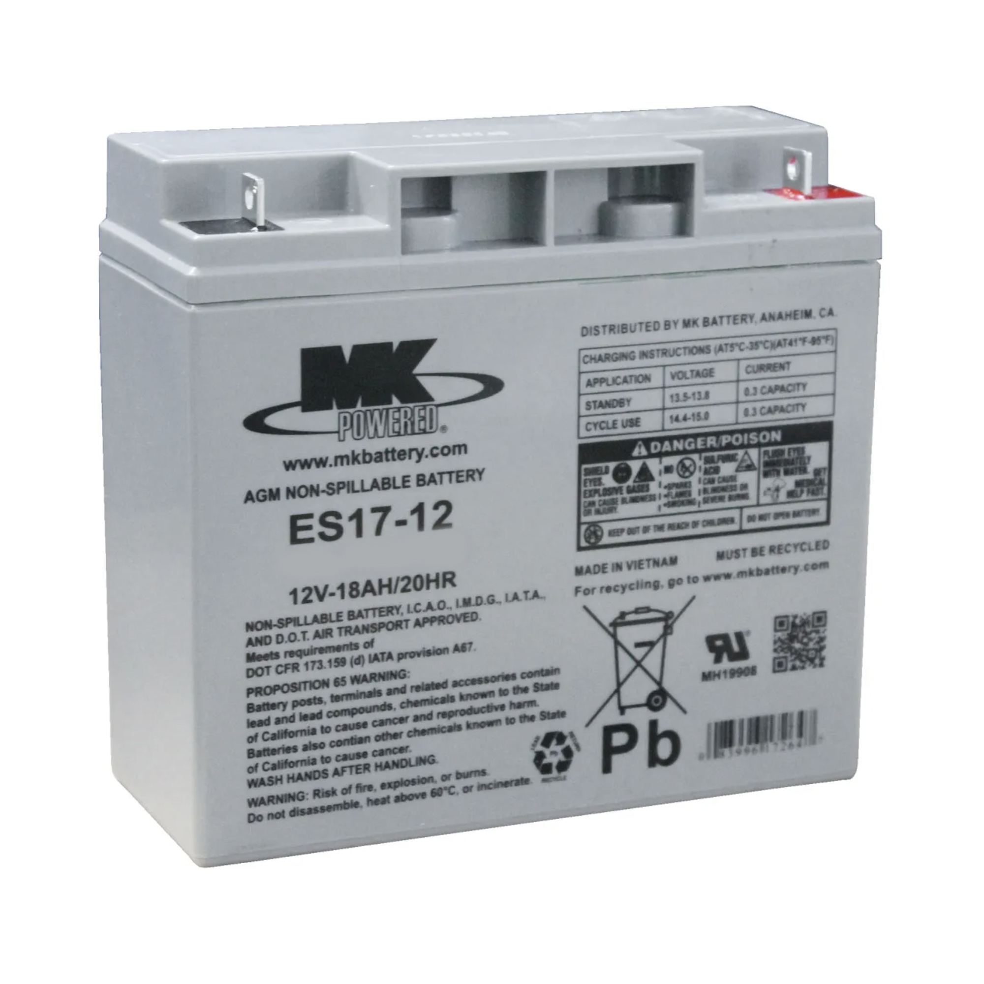 12V 17ah (ES17-12)