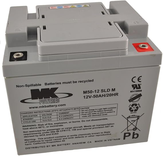 12V 50ah (M50-12 SLD M)
