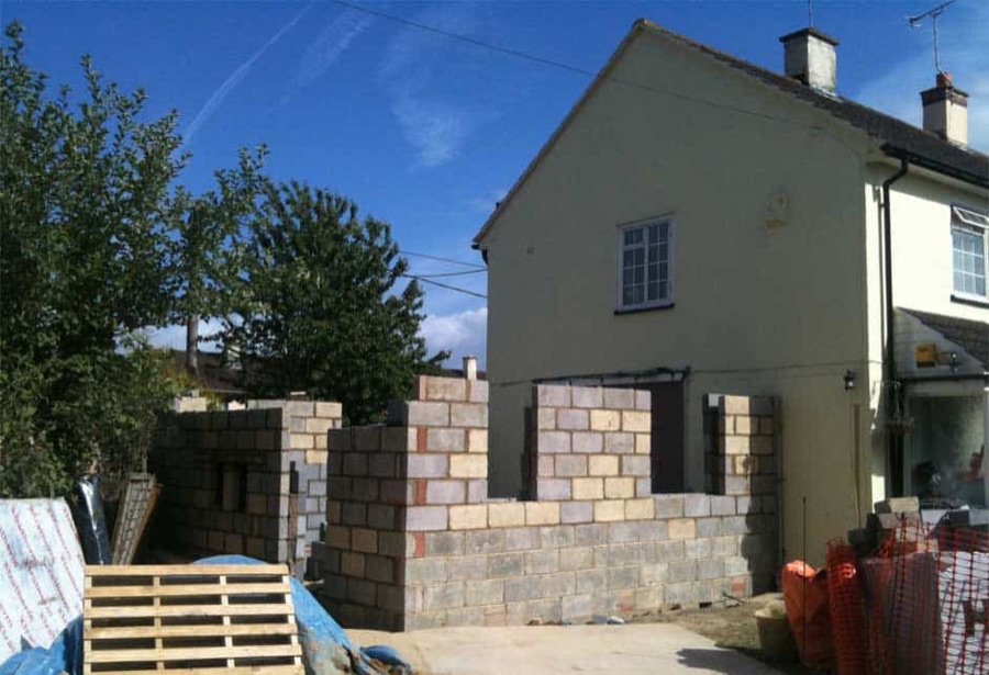 Blockwork rising at Redwell