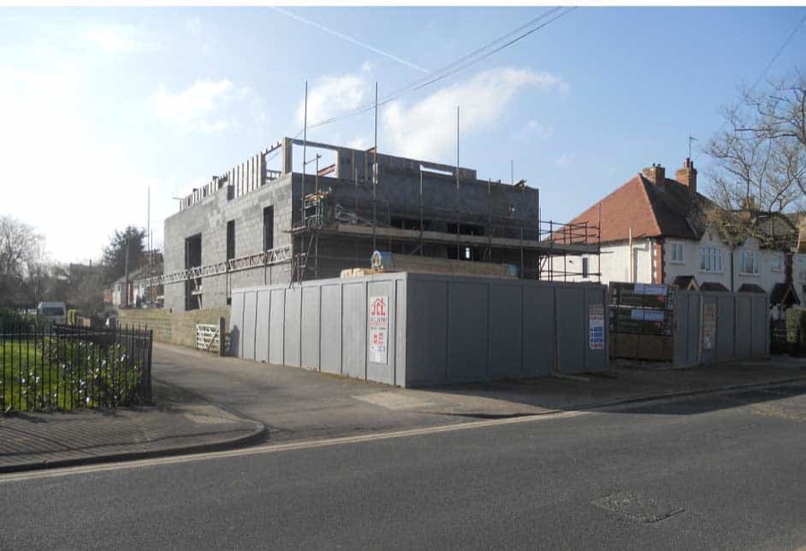 The start of an entire building renovation and extension
