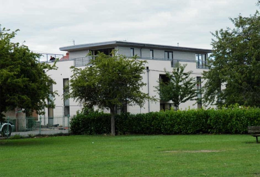The finished building at Whaddon Road
