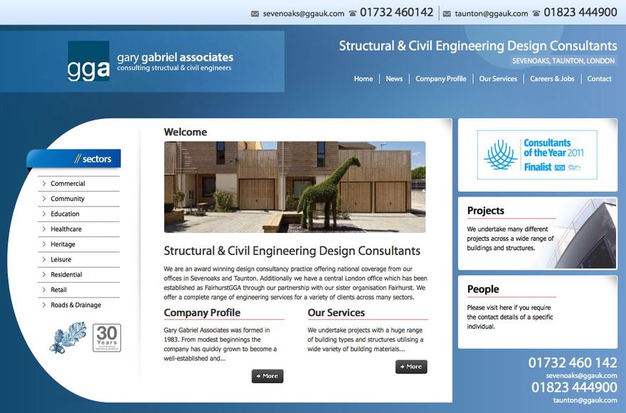 Gary Gabriel Associates — website designed by Mediatopia