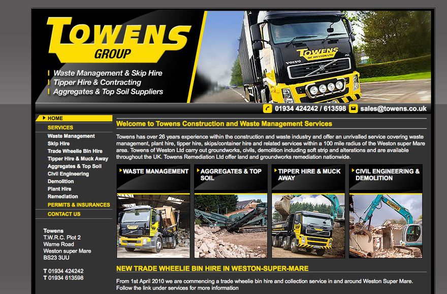 Towens Group — website designed by Mediatopia