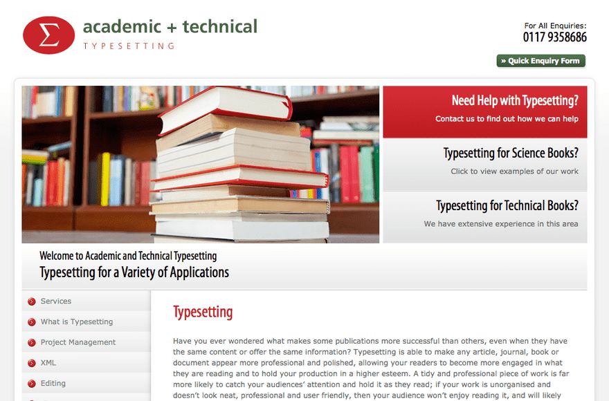 Academic + Technical Typesetting — website designed by Mediatopia