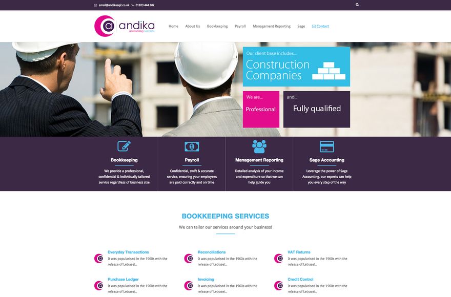 Andika — website designed by Mediatopia
