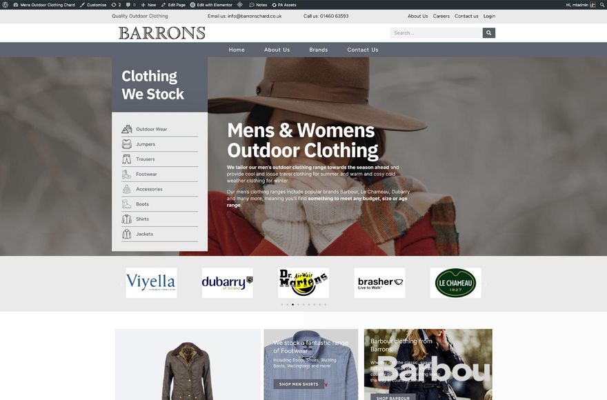 Barrons — website designed by Mediatopia