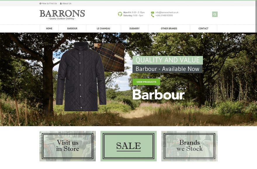 Barrons — website designed by Mediatopia
