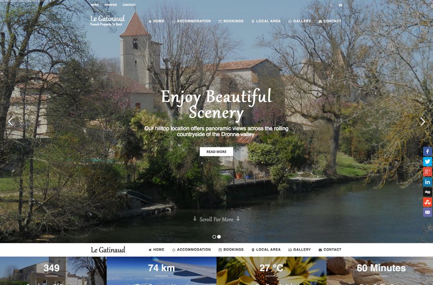 Le Gatinaud — website designed by Mediatopia