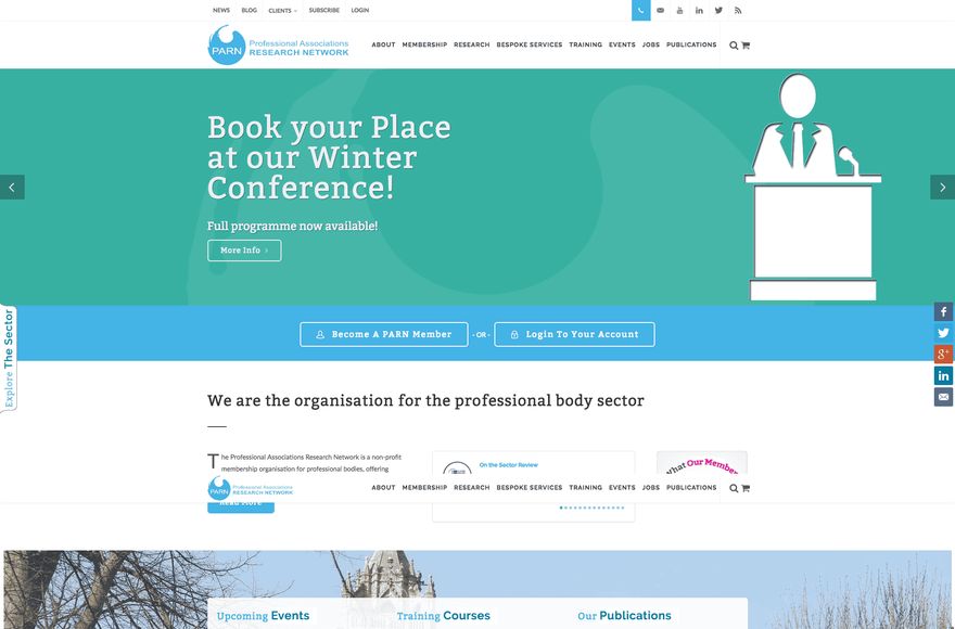PARN — website designed by Mediatopia
