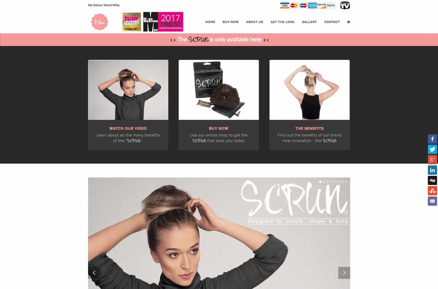 Scrun — website designed by Mediatopia