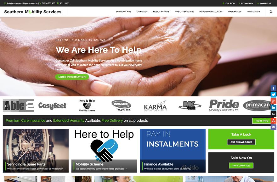 Southern Mobility Services — website designed by Mediatopia