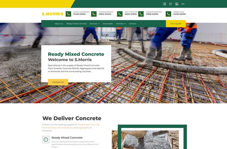 S. Morris — website designed by Mediatopia