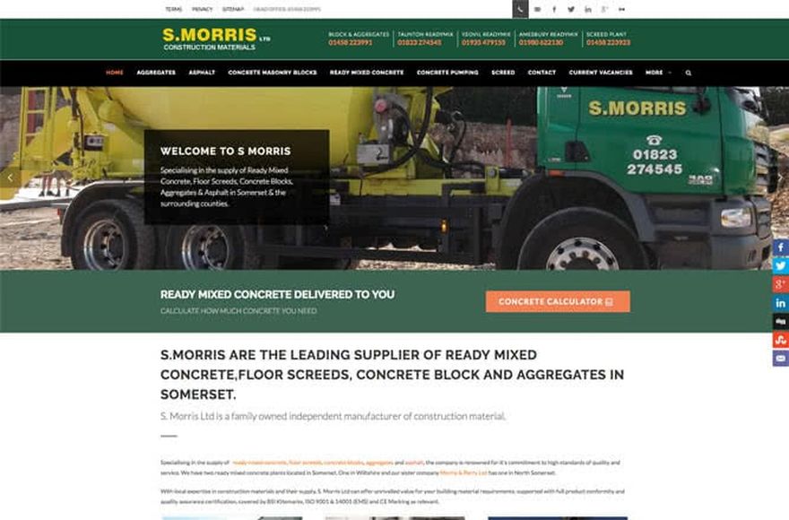 S. Morris — website designed by Mediatopia