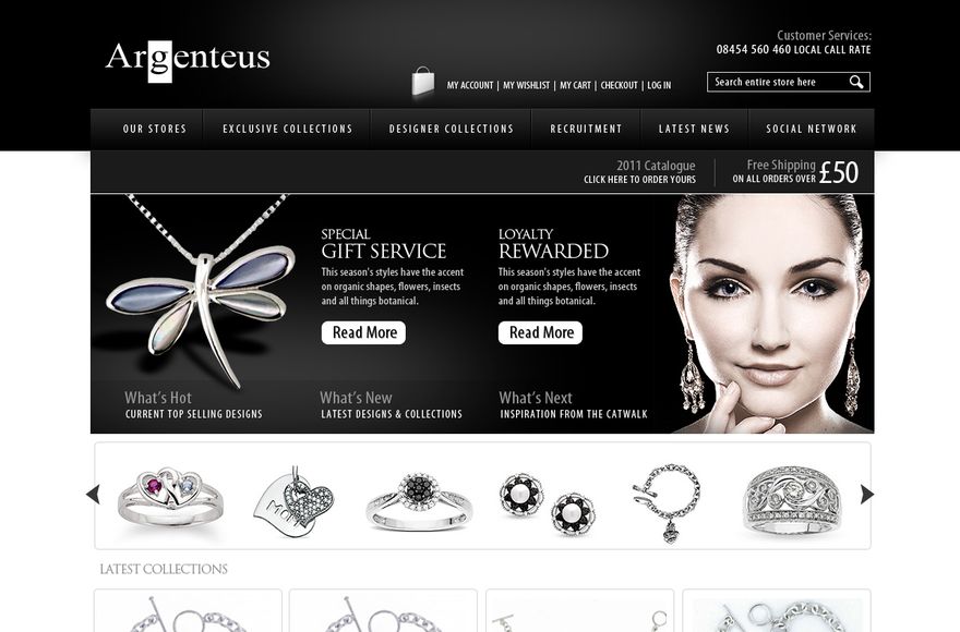 Argenteus — e-commerce website designed by Mediatopia