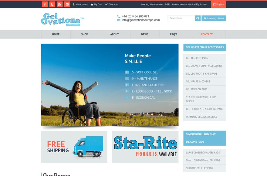 Gel Ovations — e-commerce website designed by Mediatopia