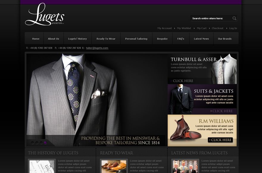 Lugets — e-commerce website designed by Mediatopia