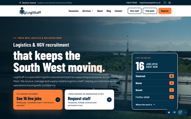 The new LogiStaff website