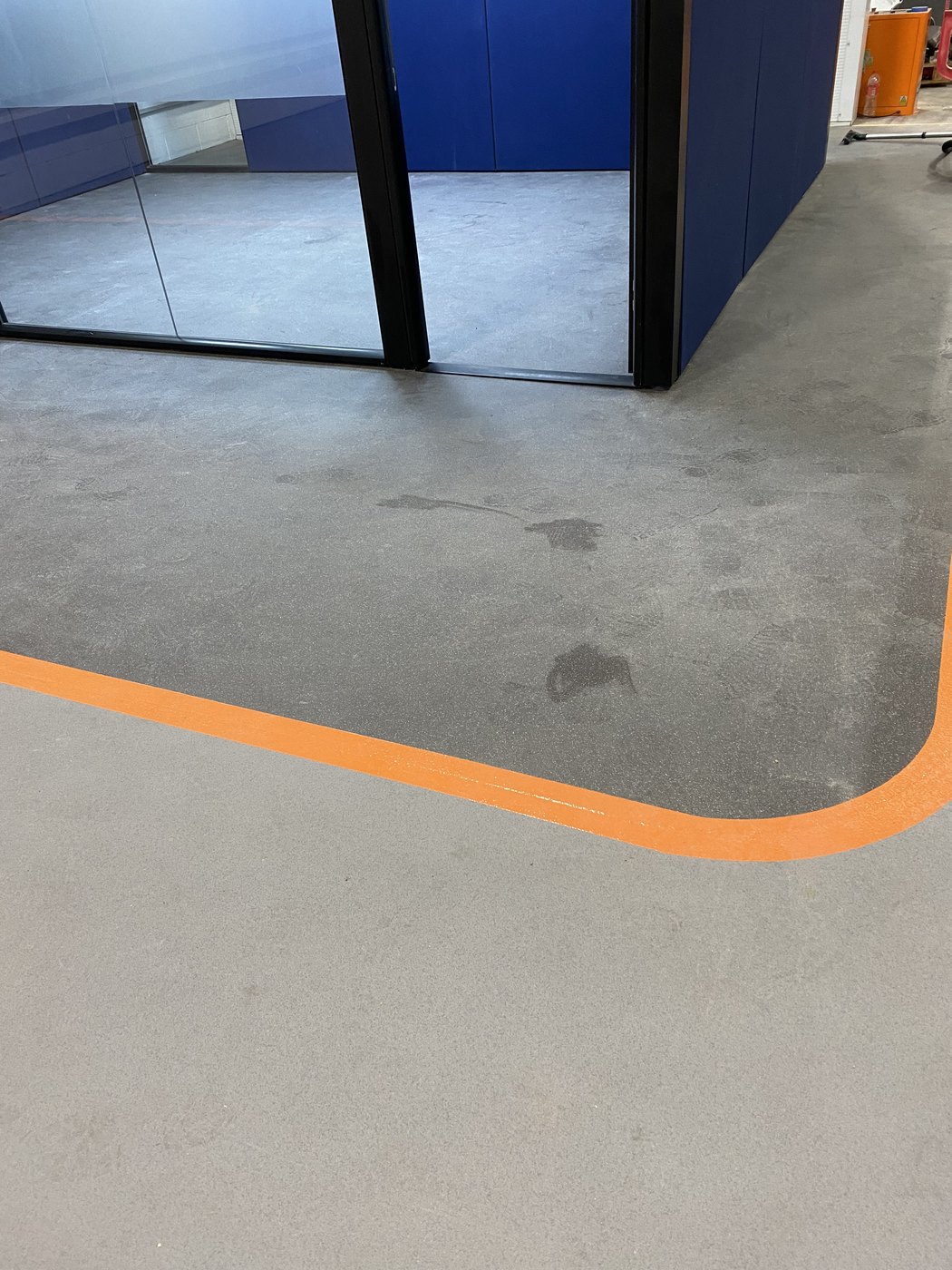 Commercial floor — before